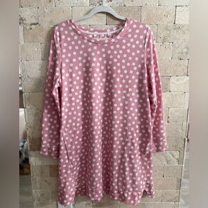 Kate Spade Pink & White Cloud Print Nightgown/Sleeper Shirt